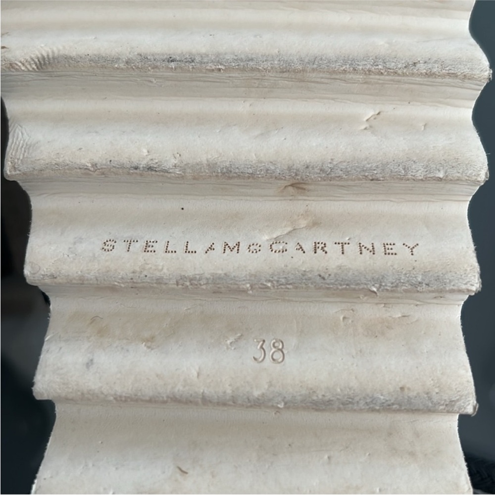 Stella McCartney Gaia Sandals in Black & Cream - Picture 11 of 13